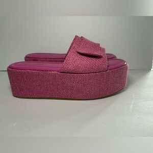 Cape Robbin Women’s Platform Pink Sandals Size 10 Read Description